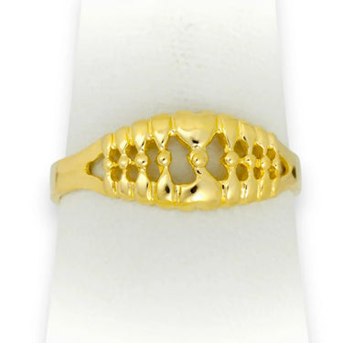 Anillo de oro para mujer o niñas de lazos